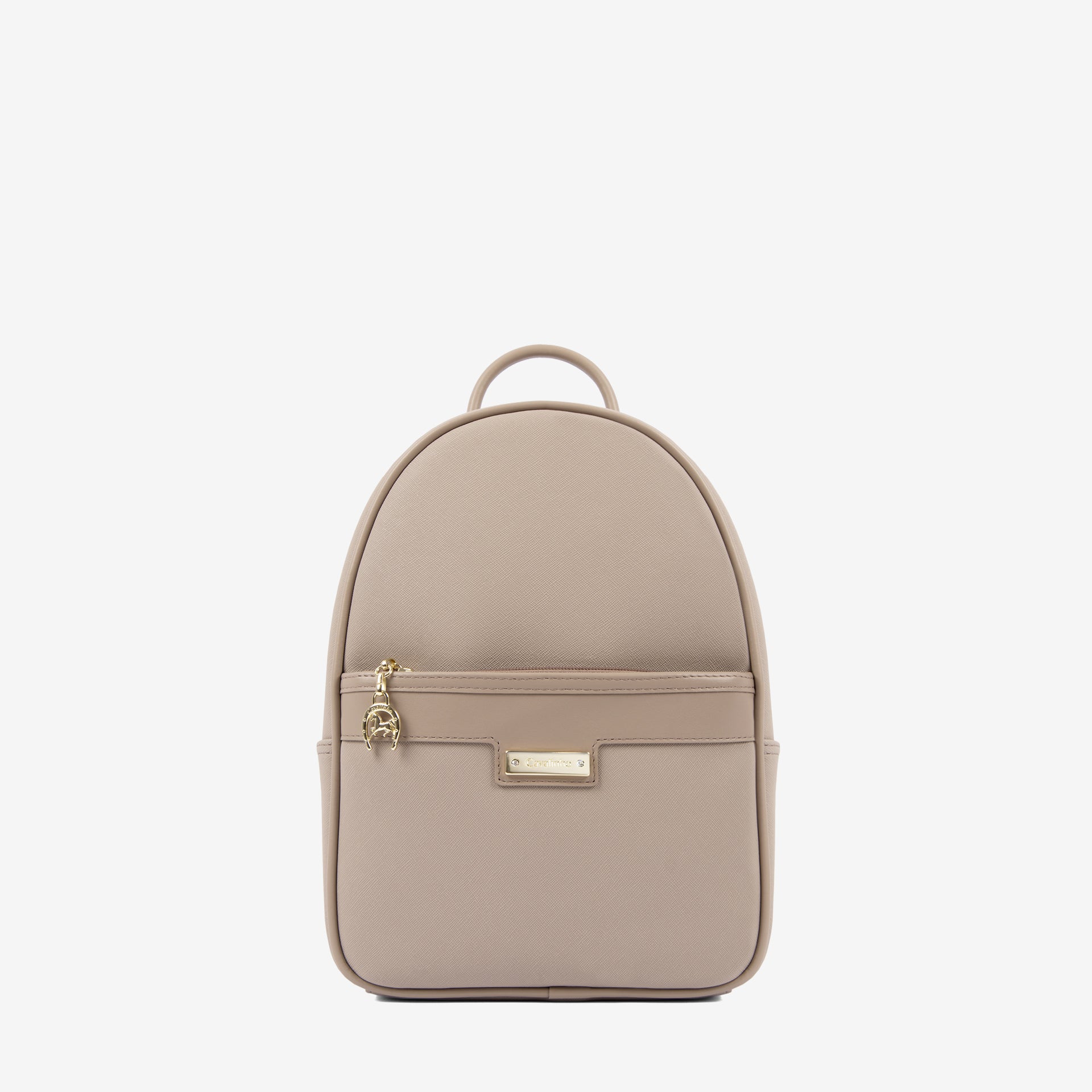 Cavalinho La Vie Taupe Designer Backpack for Women SKU 16190606.12 #color_taupe