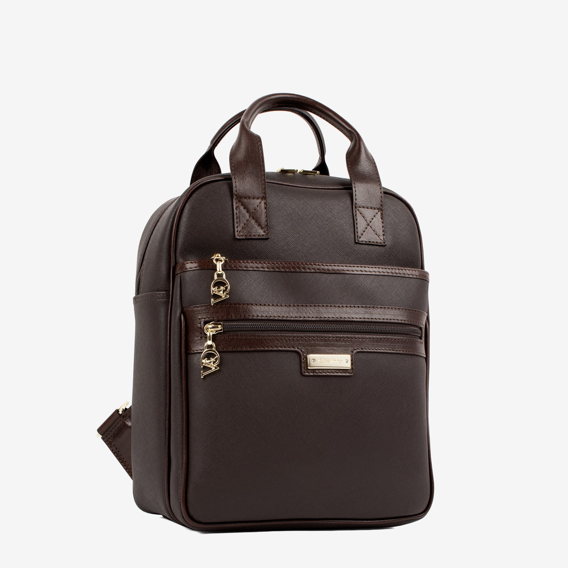 Cavalinho La Vie Brown Designer Backpack for Women SKU 16190609.02 #color_brown