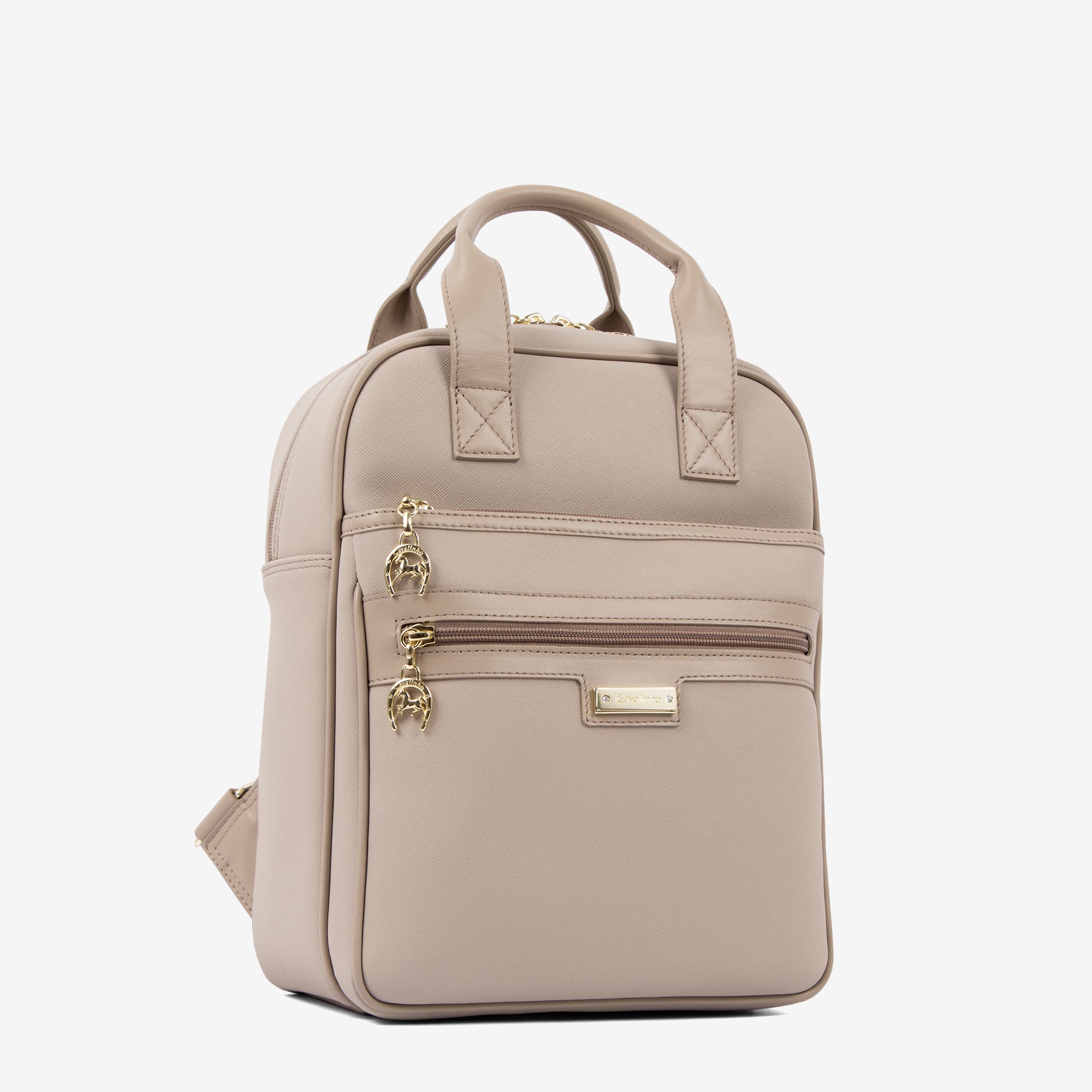 Cavalinho La Vie Taupe Designer Backpack for Women SKU 16190609.12 #color_taupe