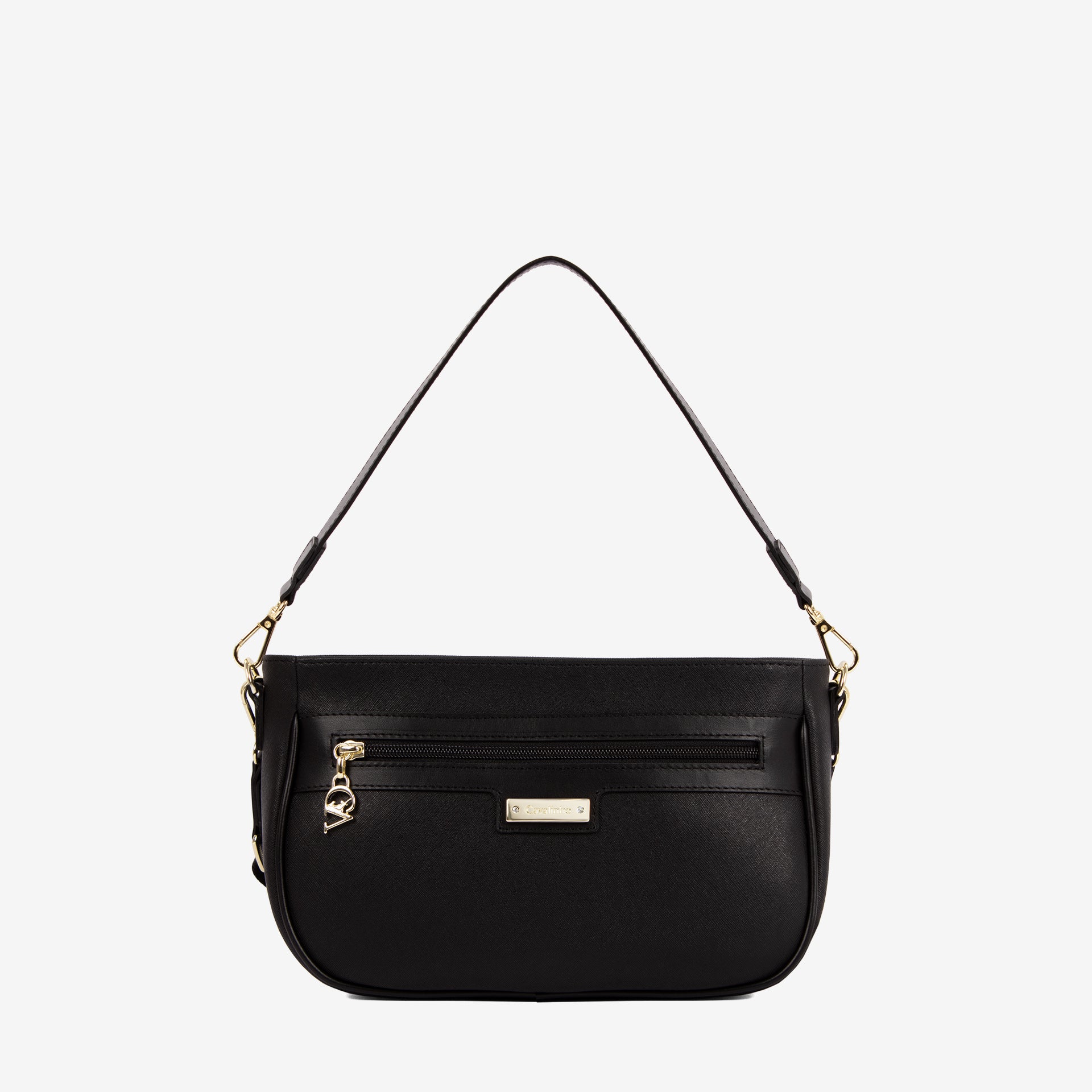 Cavalinho La Vie Black Leather and Canvas Designer Handbag SKU 16190615.01 #color_black