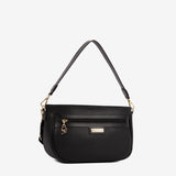 Cavalinho La Vie Black Leather and Canvas Designer Handbag SKU 16190615.01 #color_black