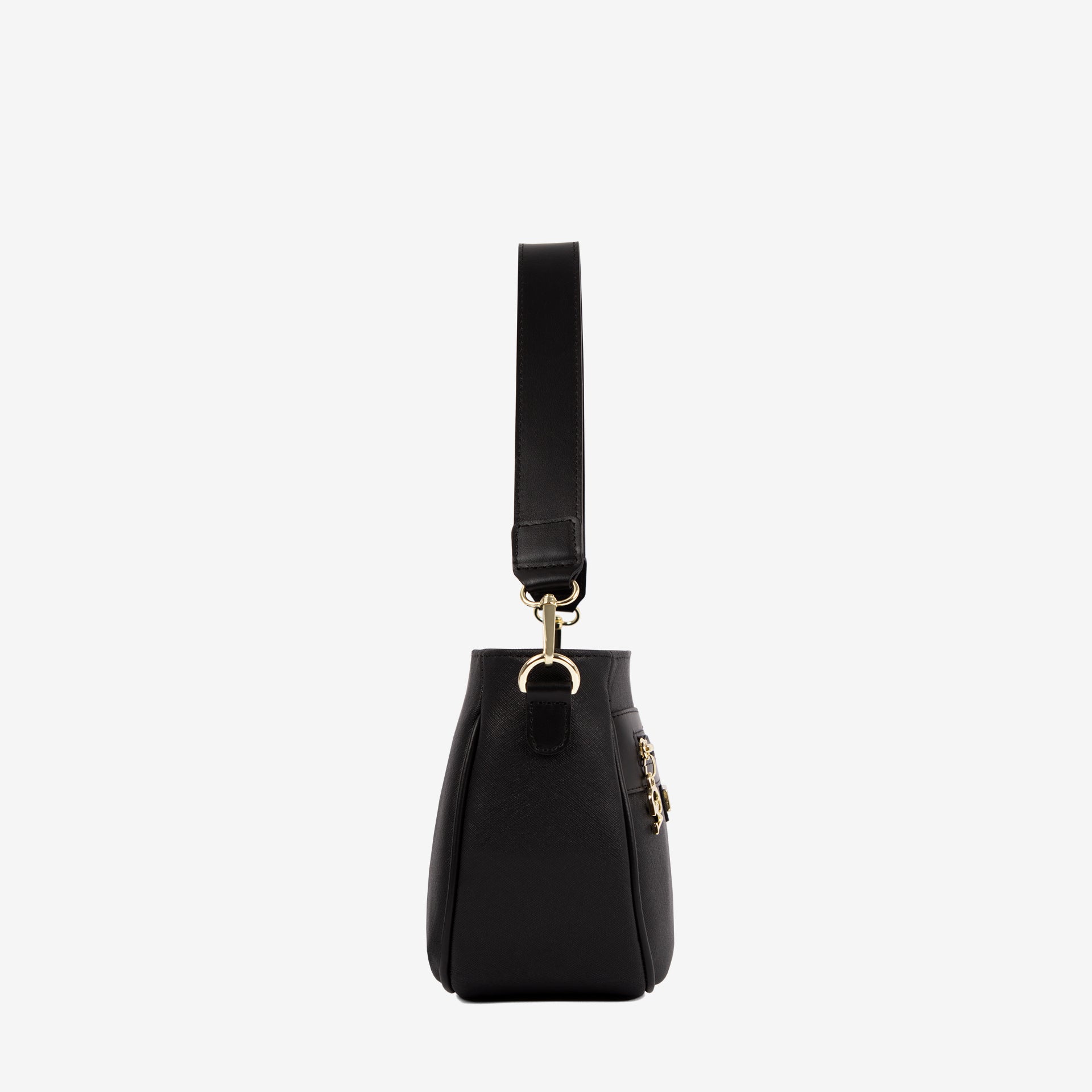Cavalinho La Vie Black Leather and Canvas Designer Handbag SKU 16190615.01 #color_black