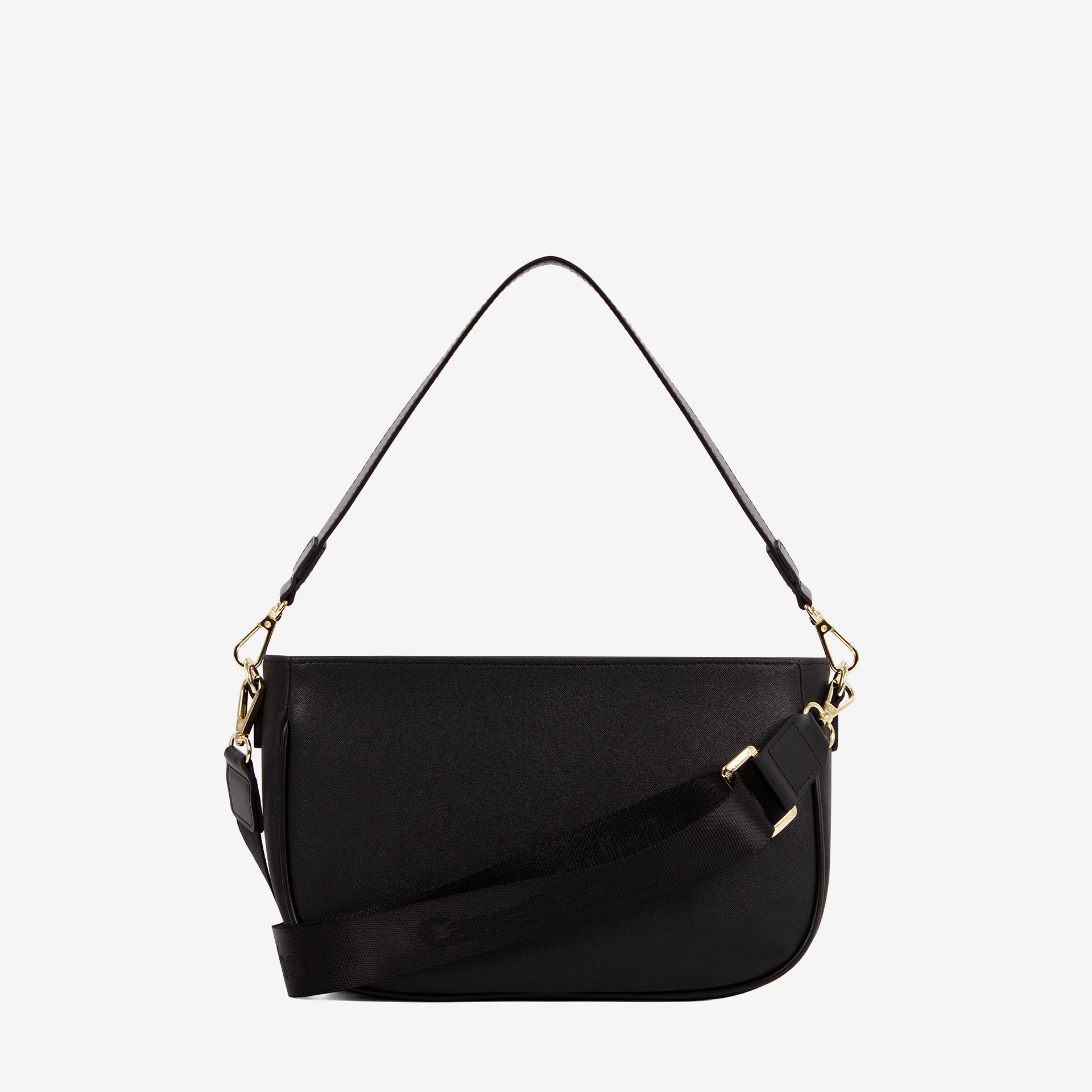 Cavalinho La Vie Black Leather and Canvas Designer Handbag SKU 16190615.01 #color_black