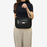Cavalinho La Vie Black Leather and Canvas Designer Handbag SKU 16190615.01 #color_black