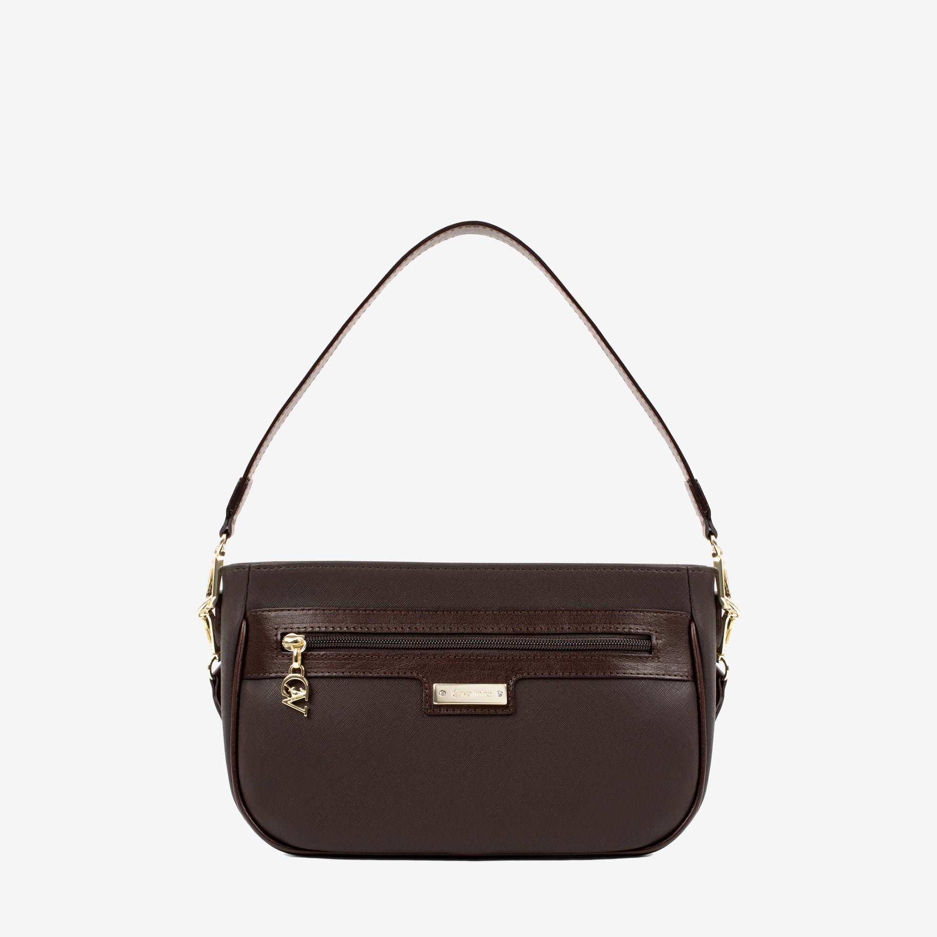 Cavalinho La Vie Brown Leather and Canvas Designer Handbag SKU 16190615.02 #color_brown