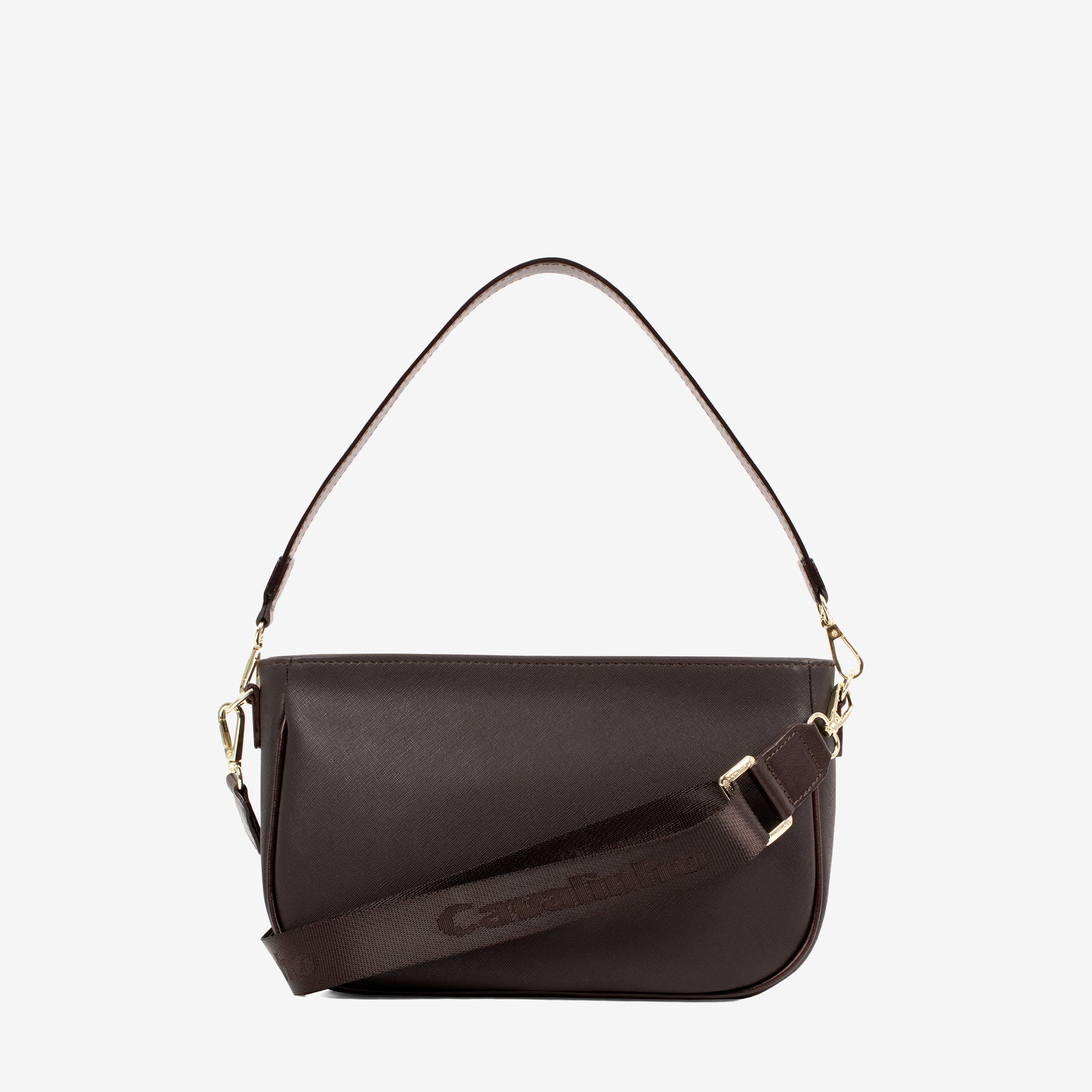 Cavalinho La Vie Brown Leather and Canvas Designer Handbag SKU 16190615.02 #color_brown