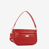 Cavalinho La Vie Red Leather and Canvas Designer Handbag SKU 16190615.04 #color_red