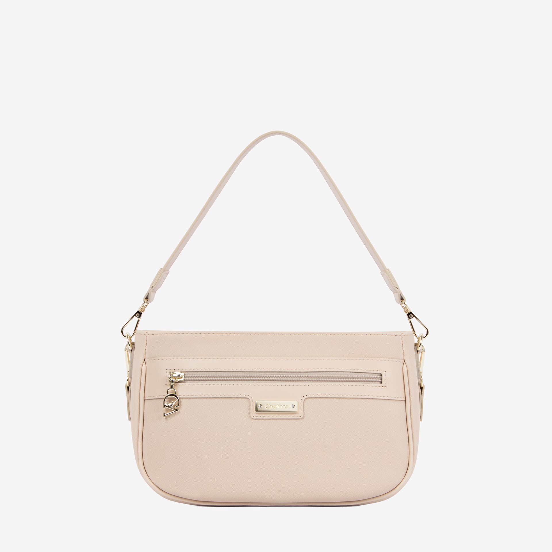 Cavalinho La Vie Beige Leather and Canvas Designer Handbag SKU 16190615.05 #color_beige