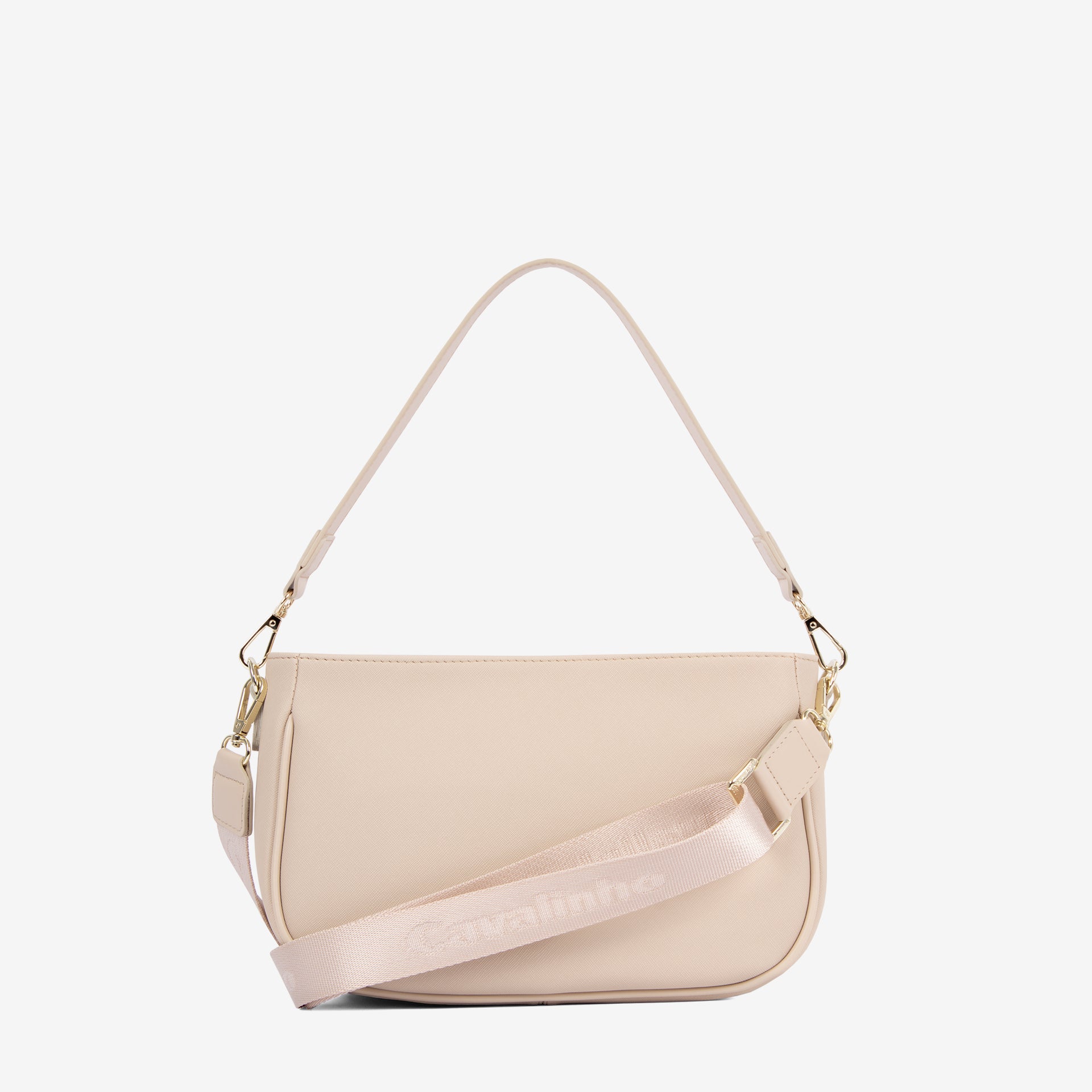 Cavalinho La Vie Beige Leather and Canvas Designer Handbag SKU 16190615.05 #color_beige