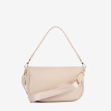 Cavalinho La Vie Beige Leather and Canvas Designer Handbag SKU 16190615.05 #color_beige