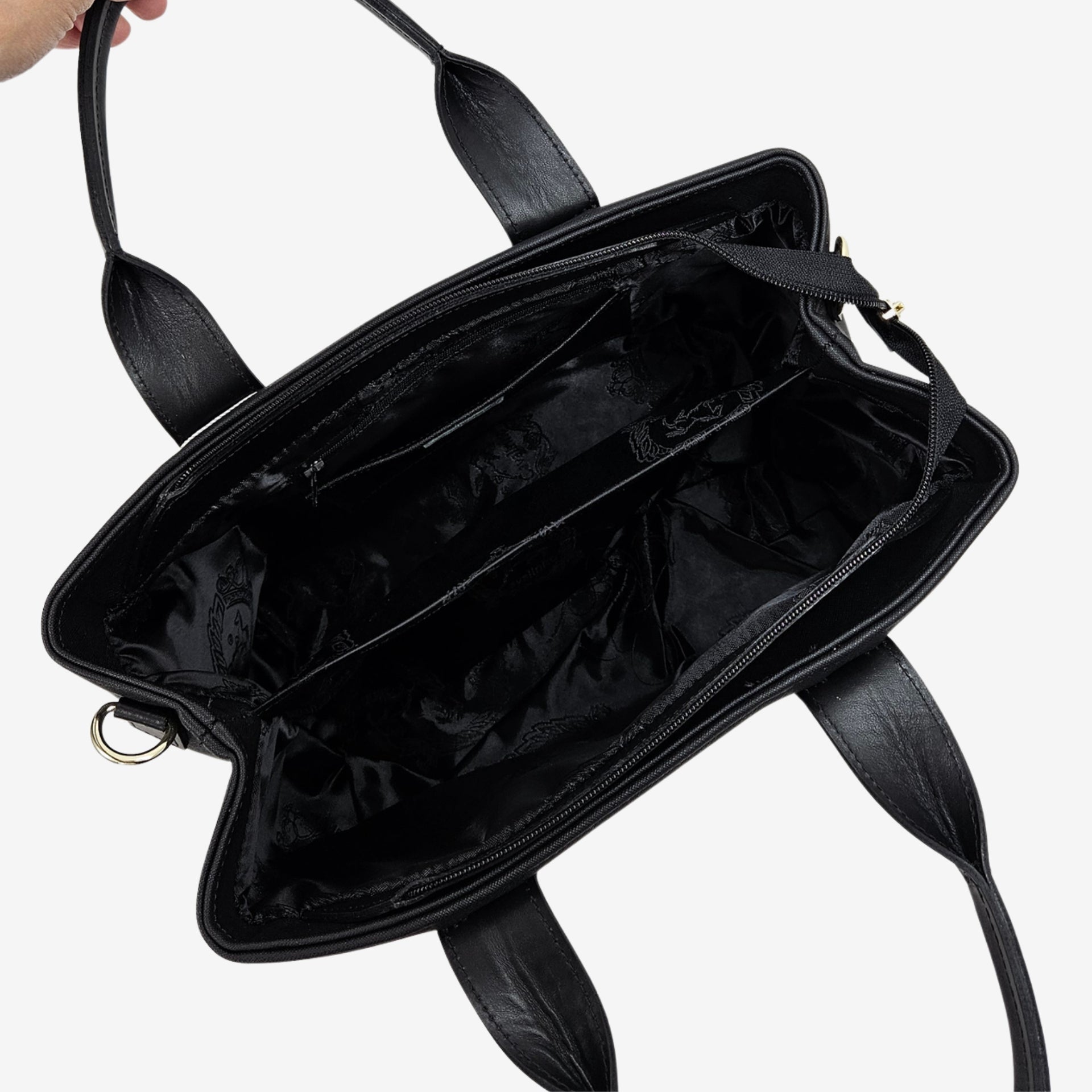 La Vie Black Designer Canvas Bag for Women SKU 16190617.01 #color_black