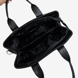 La Vie Black Designer Canvas Bag for Women SKU 16190617.01 #color_black
