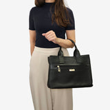 La Vie Black Designer Canvas Bag for Women SKU 16190617.01 #color_black
