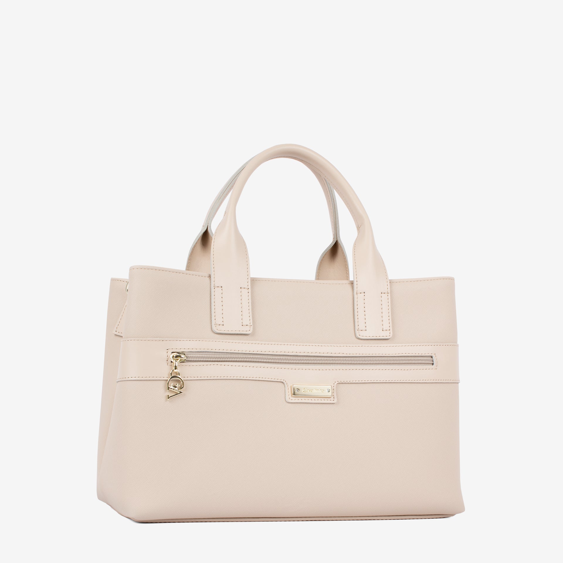 La Vie Beige Designer Canvas Bag for Women SKU 16190617.05 #color_beige