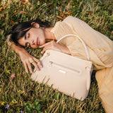 Cavalinho La Vie Designer Beige  Canvas Handbag SKU 16190627.05 #color_beige