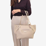 Cavalinho La Vie Beige Designer Canvas Shoulder Bag SKU 16190641.05 #color_beige