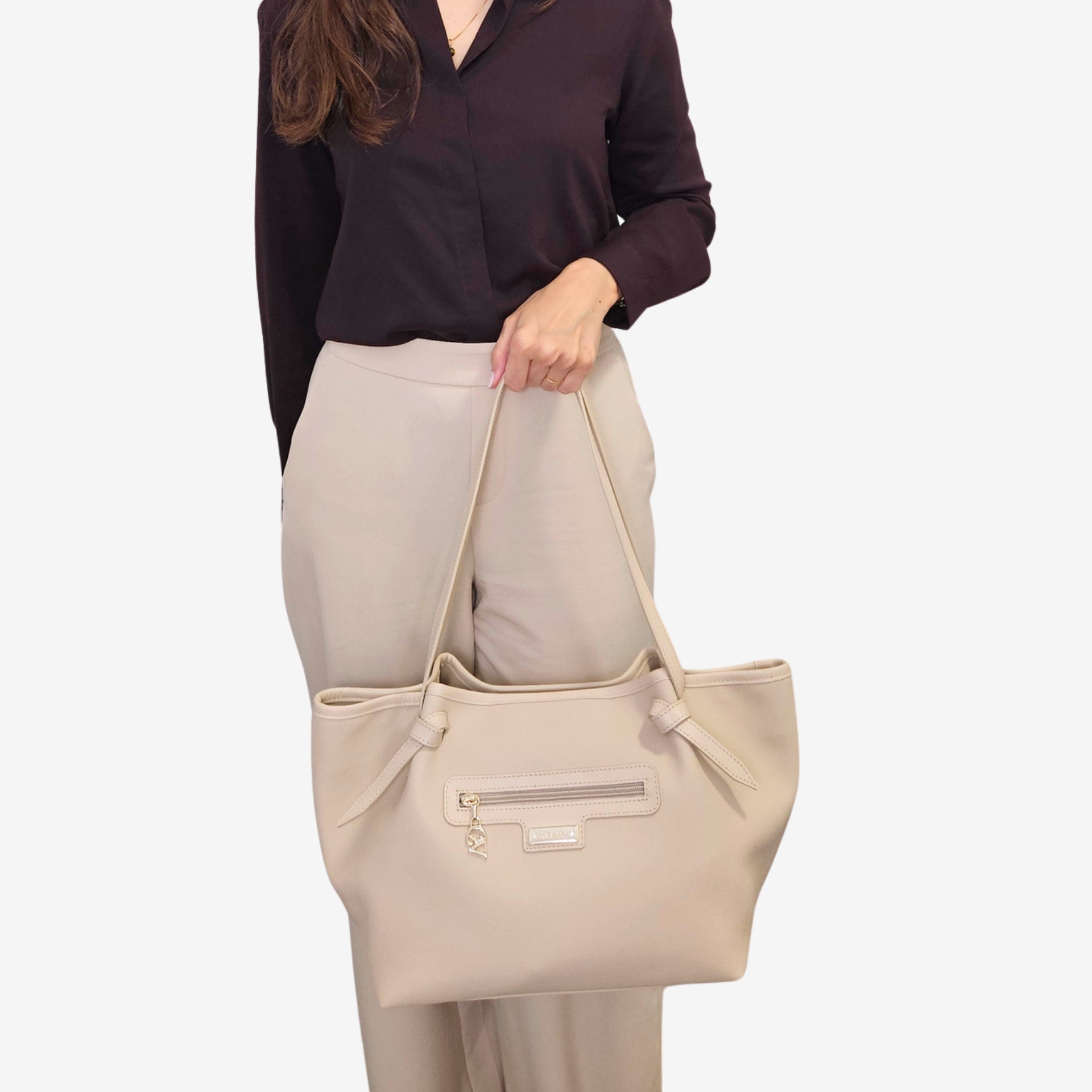 Cavalinho La Vie Beige Designer Canvas Shoulder Bag SKU 16190641.05 #color_beige