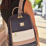 Only By Cavalinho Backpack Purse SKU 16200249.22 #color_beige / white / navy