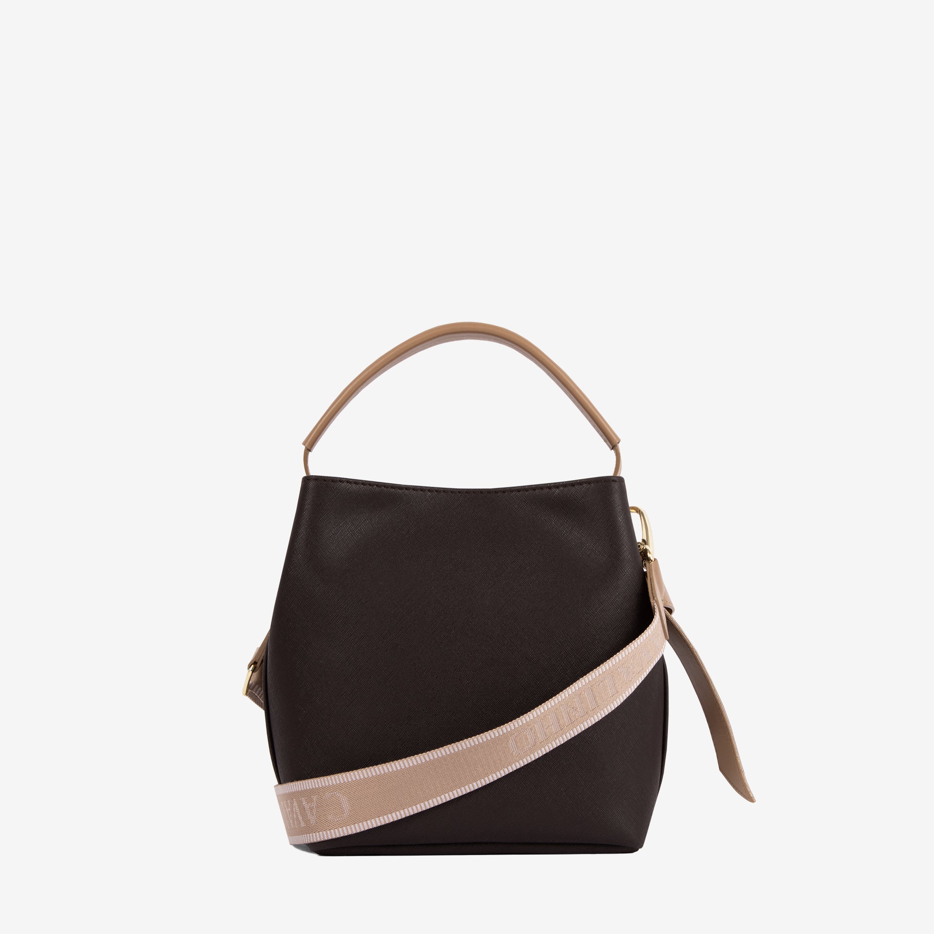 Only by Cavalinho Brown Bucket Handbag for Women SKU 16200591.02 #color_brown / beige