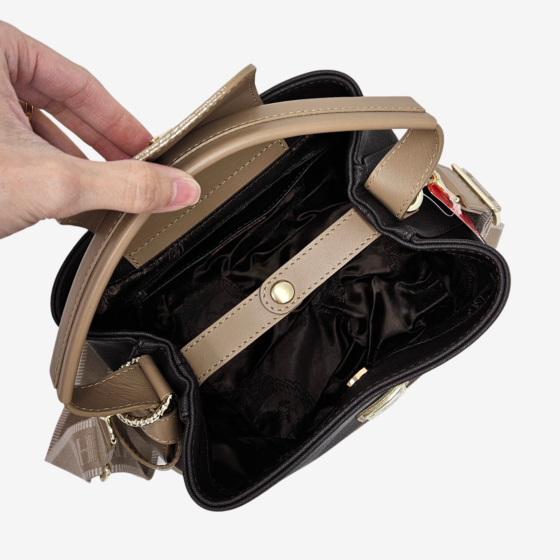 Only By Cavalinho Bucket Bag for Women SKU 16200591.02 #color_brown / beige, beige / white / navy, black, red / beige, white / sand, navy / white / red