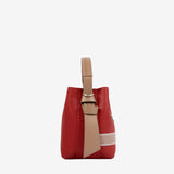 Only by Cavalinho Red Bucket Handbag for Women SKU 16200591.04 #color_red / beige