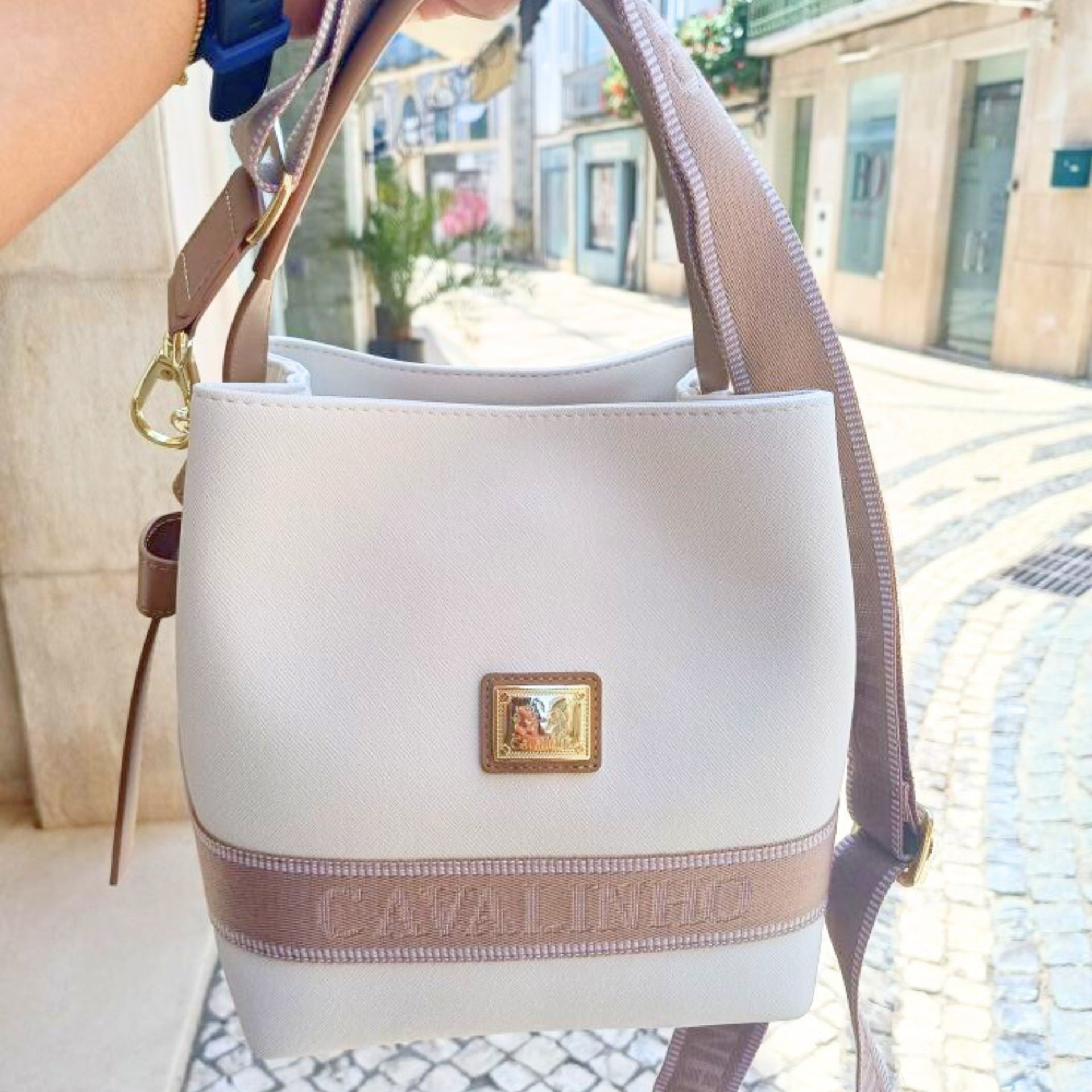 Only by Cavalinho Bucket Handbag for Women SKU 16200591.06 #color_white / sand