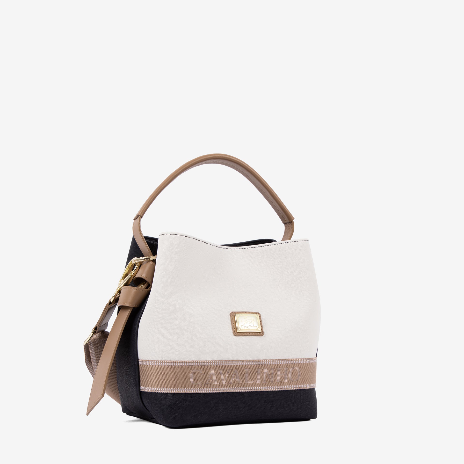 Only by Cavalinho Bucket Handbag for Women SKU 16200591.22 #color_beige / white / navy