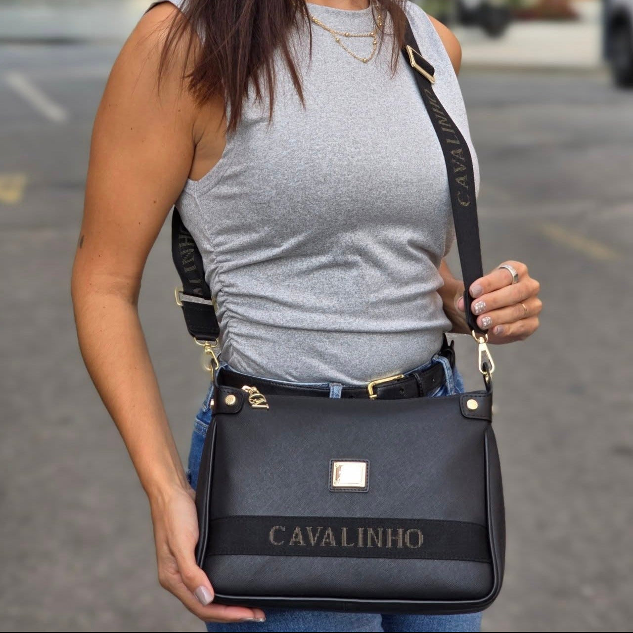 Cavalinho Only By Cavalinho Black Crossbody Shoulder Bag SKU 16200592.01 #color_black