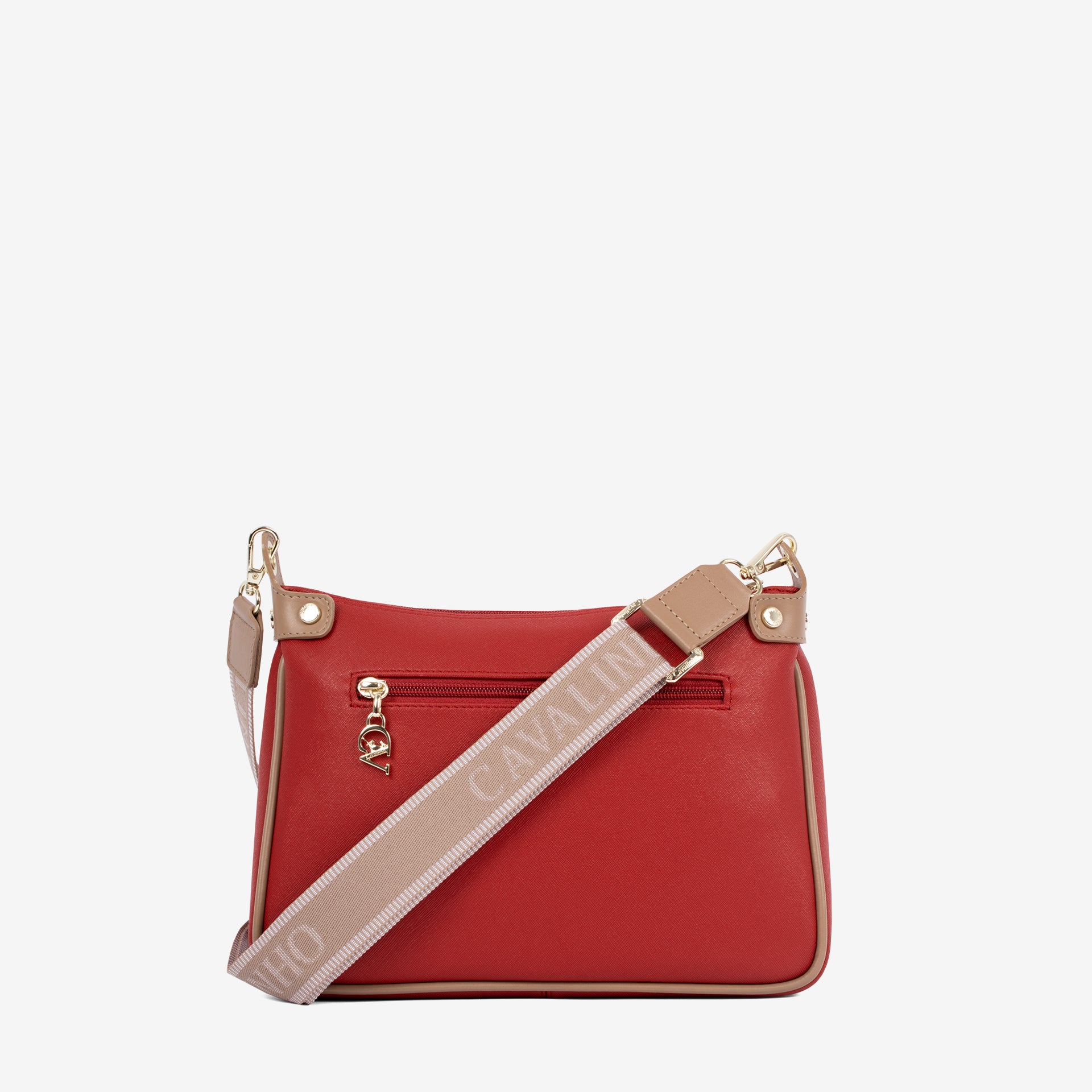 Only By Cavalinho Red Crossbody Shoulder Bag SKU 16200592.04 #color_red / beige