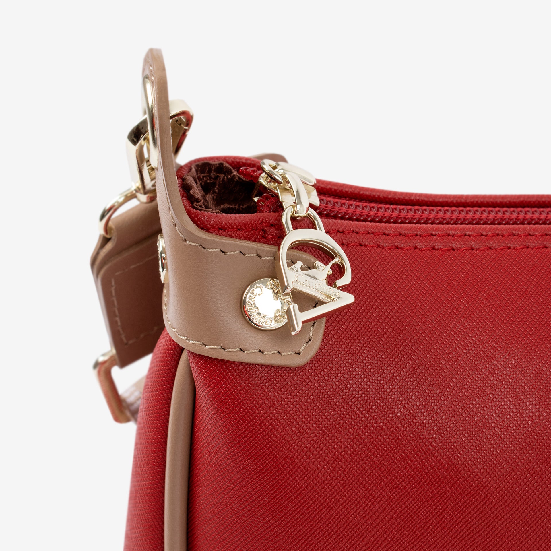 Only By Cavalinho Red Crossbody Shoulder Bag SKU 16200592.04 #color_red / beige