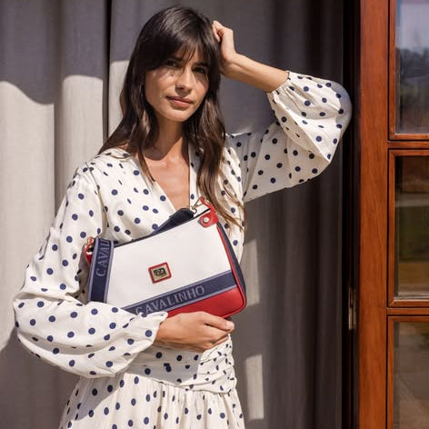 Only By Cavalinho Crossbody Shoulder Bag SKU 16200592.45 #color_navy / white / red