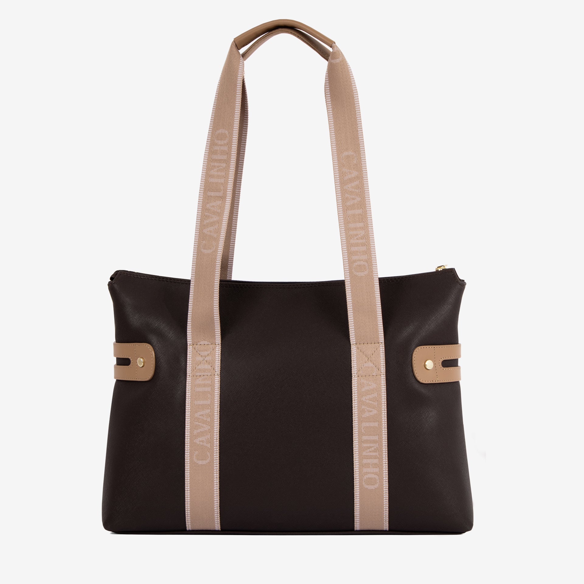 Only by Cavalinho Large Brown Tote Shoulder Bag SKU 16200594.02 #color_brown / beige