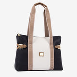 Only by Cavalinho Large Tote Shoulder Bag SKU 16200594.22 #color_beige / white / navy