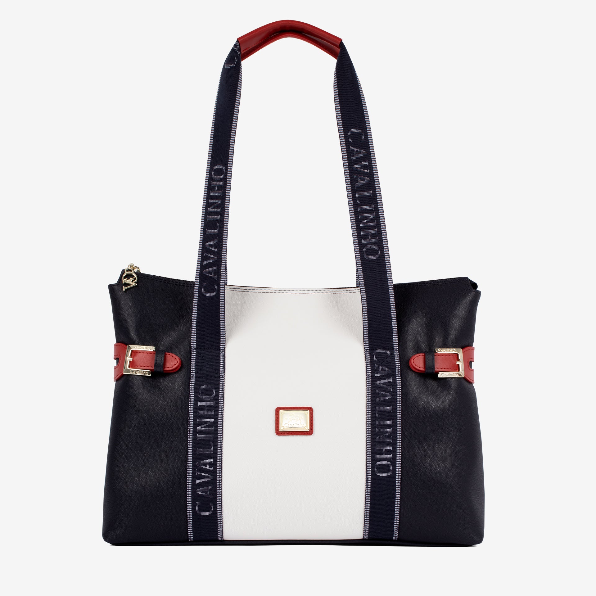 Only by Cavalinho Large Tote Shoulder Bag SKU 16200594.45 #color_navy / white / red