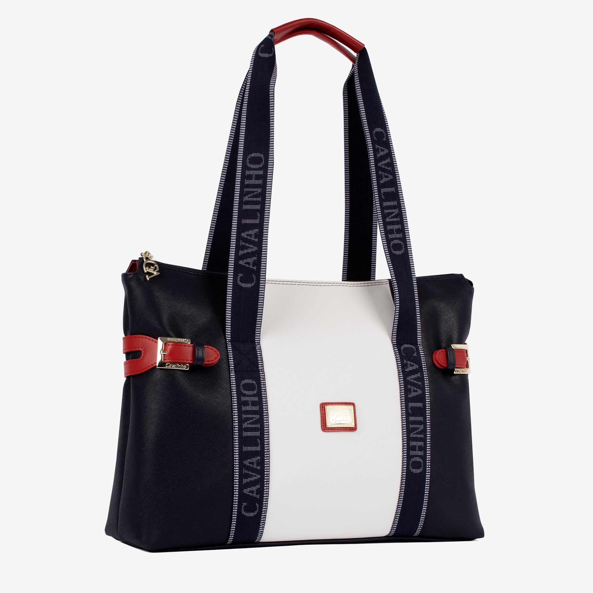 Only by Cavalinho Large Tote Shoulder Bag SKU 16200594.45 #color_navy / white / red
