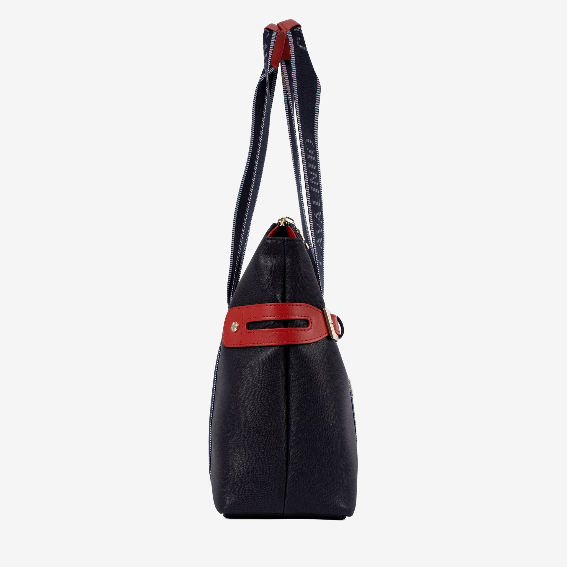 Only by Cavalinho Large Tote Shoulder Bag SKU 16200594.45 #color_navy / white / red