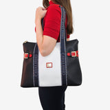 Only by Cavalinho Large Tote Shoulder Bag SKU 16200594.45 #color_navy / white / red