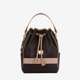 Cavalinho Only by Cavalinho Brown Drawstring Bucket Handbag SKU 16200598.02 #color_brown / beige