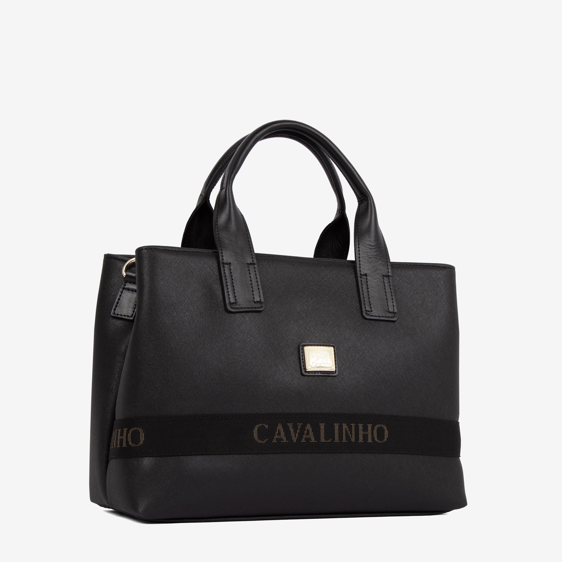 Only By Cavalinho Black Canvas Handbag SKU 16200601.01 #color_black