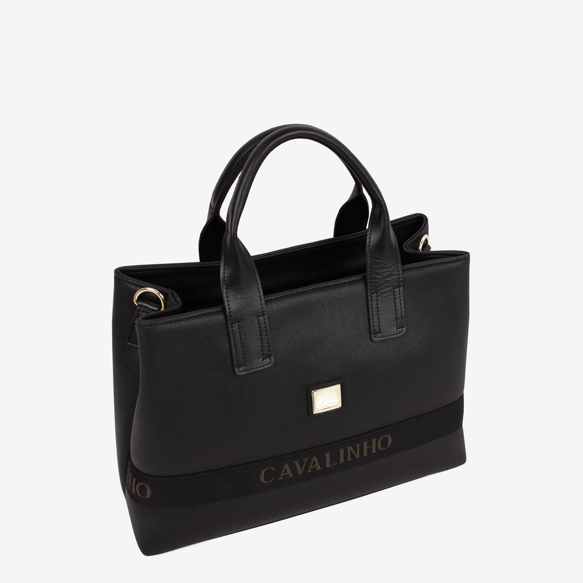 Only By Cavalinho Black Canvas Handbag SKU 16200601.01 #color_black