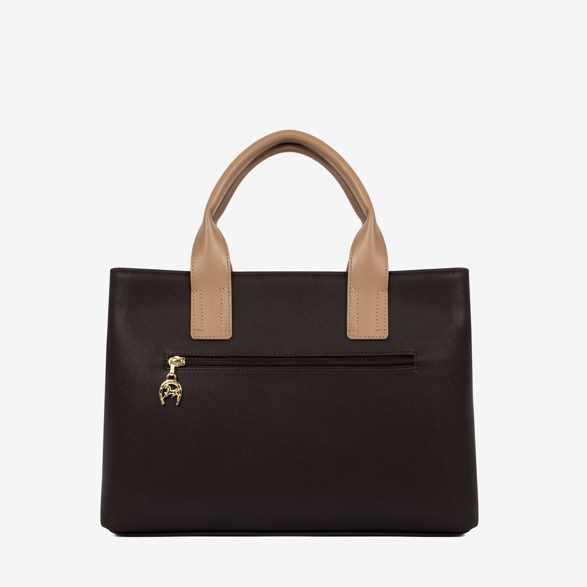 Only By Cavalinho Brown Canvas Handbag SKU 16200601.02 #color_brown / beige