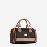 Only By Cavalinho Brown Barrel Handbag SKU 16200607.02 #color_brown / beige