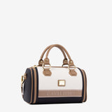 Only By Cavalinho Barrel Handbag SKU 16200607.22 #color_beige / white / navy