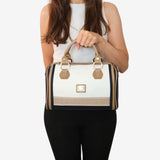 Only By Cavalinho Barrel Handbag SKU 16200607.22 #color_beige / white / navy