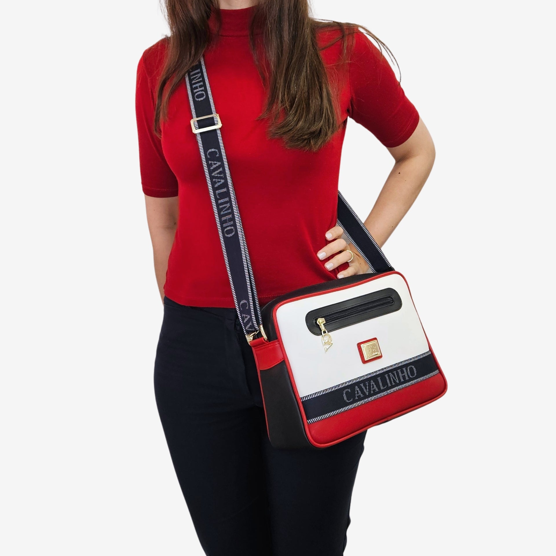 Only By Cavalinho Designer Crossbody Bag SKU 16200610.45 #color_navy / white / red