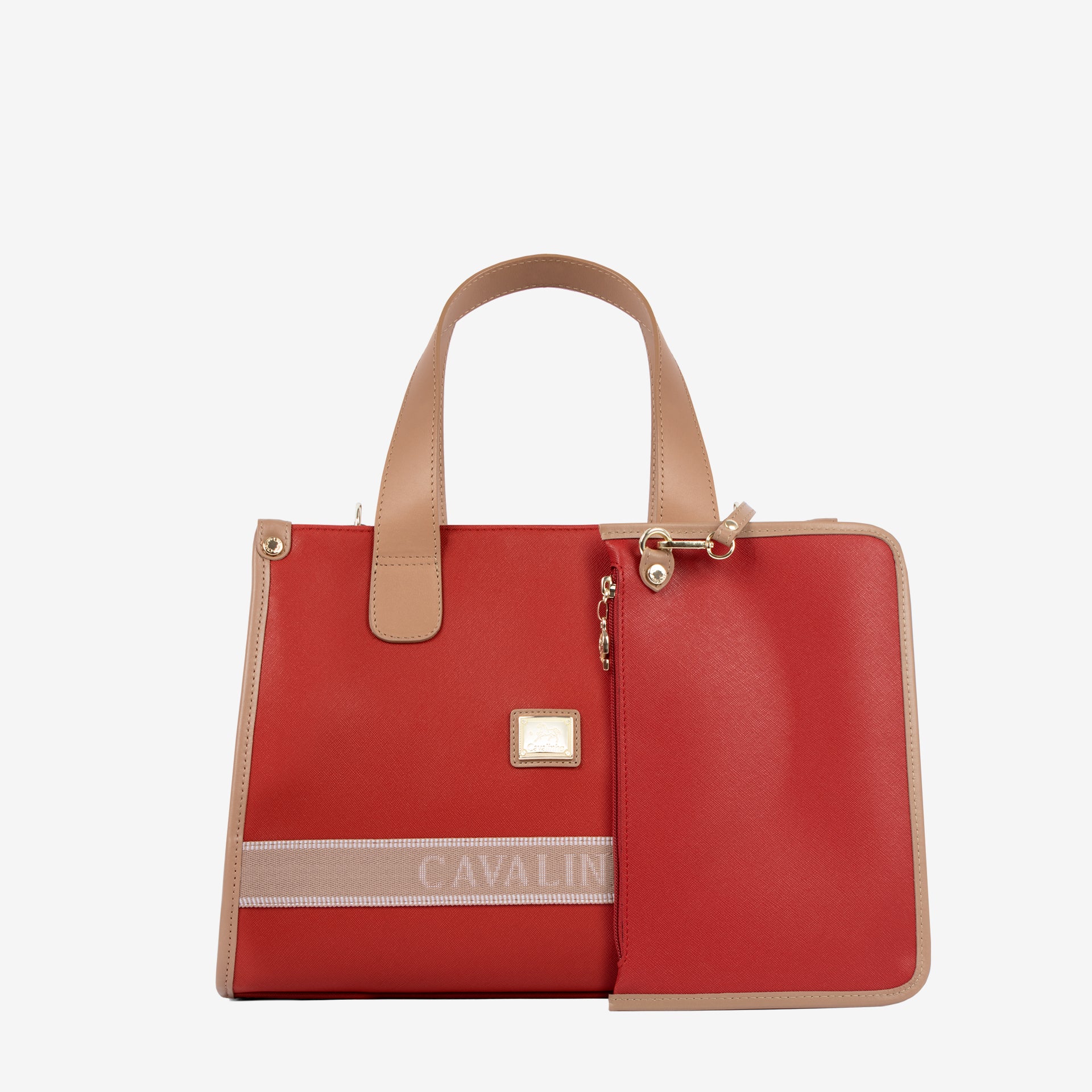 Only by Cavalinho Red Handbag SKU 16200611.04 #color_red / beige