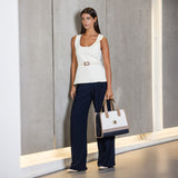 Only by Cavalinho Handbag SKU 16200611.22 #color_beige / white / navy