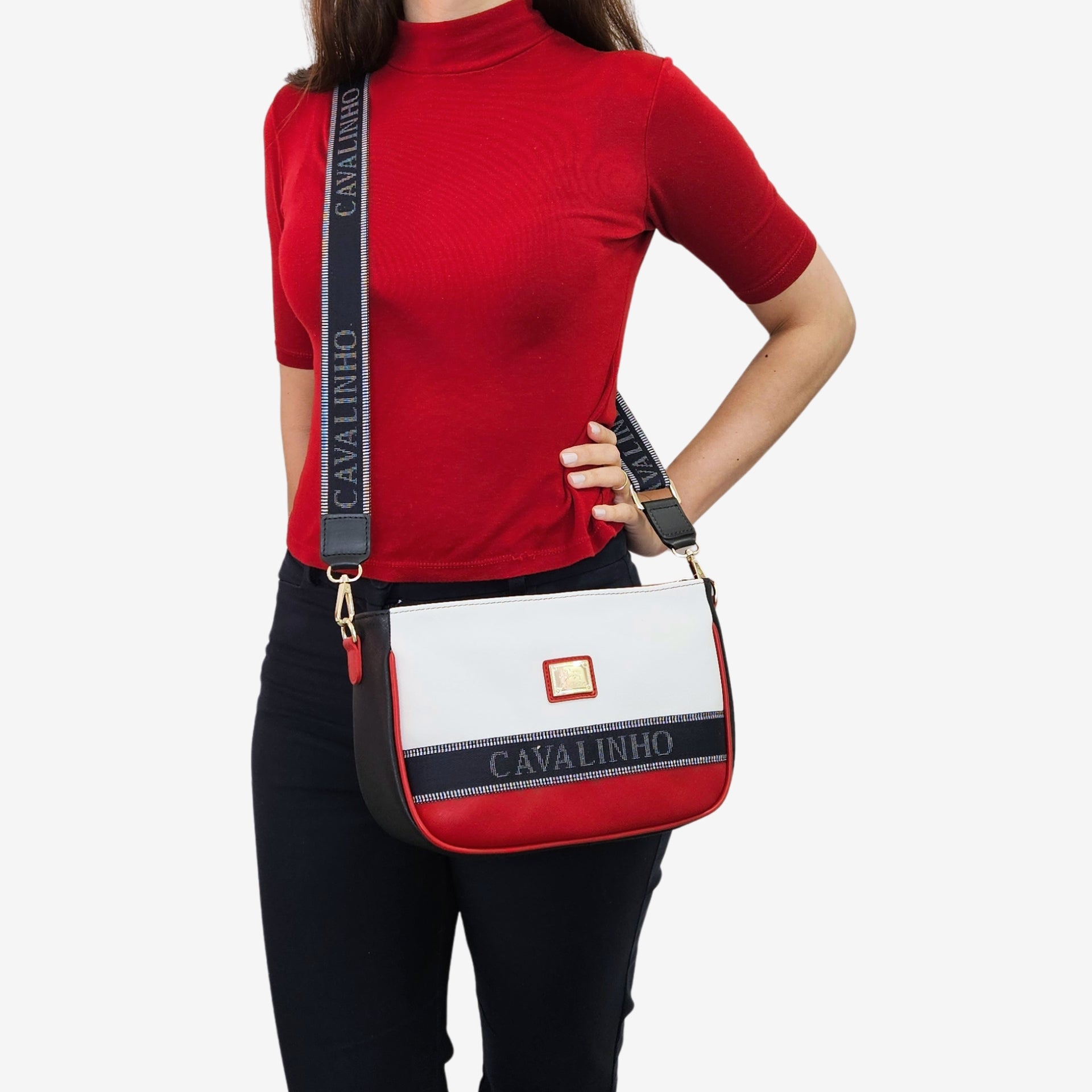 Only By Cavalinho Handbag & Shoulder Bag SKU 16200615.45 #color_navy / white / red