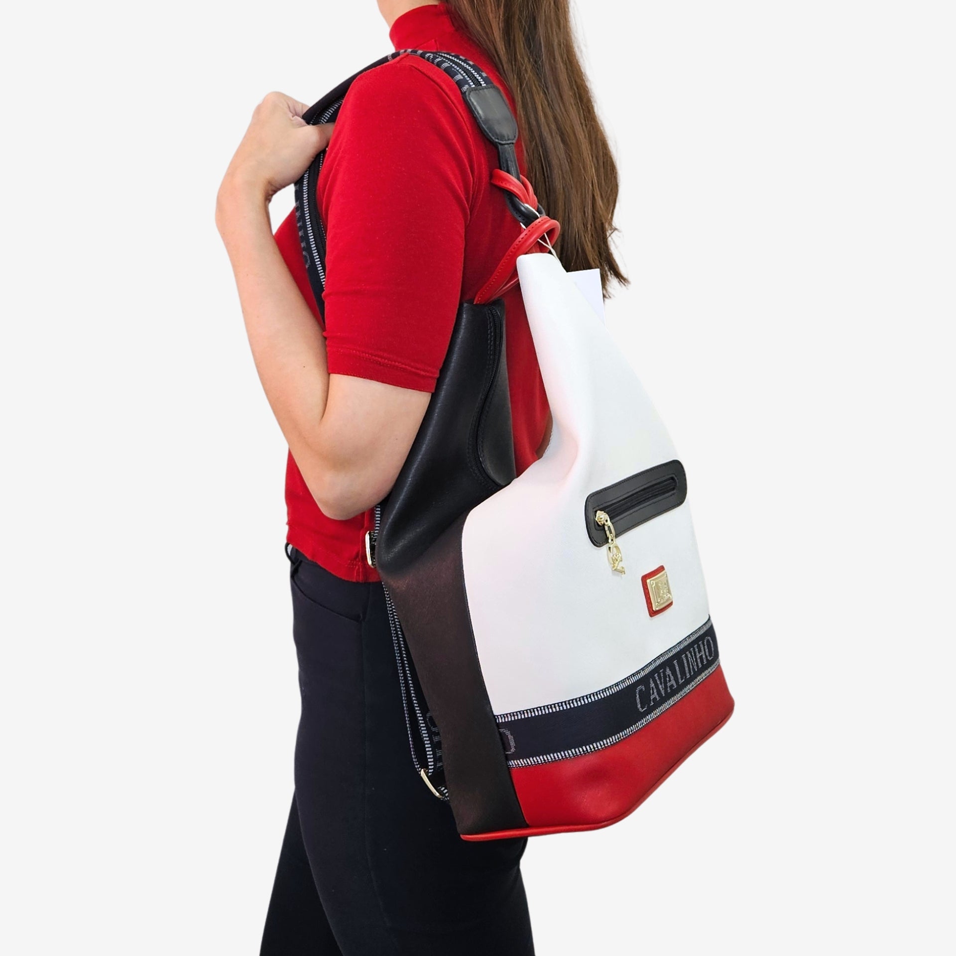 Only by Cavalinho Designer Backpack for Women SKU 16200638.45 #color_navy / white / red
