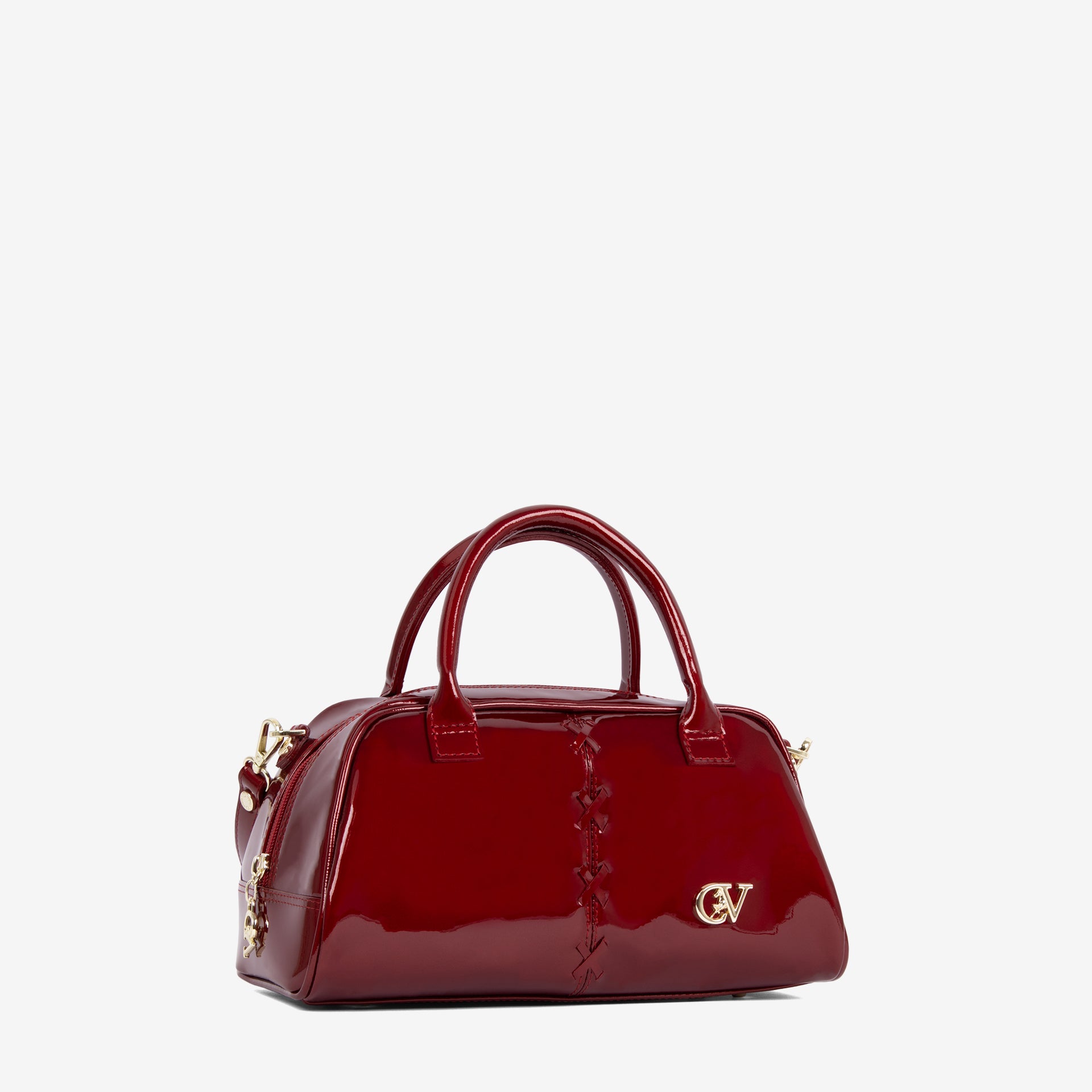 Cavalinho Midnight Rouge Red Patent Leather Handbag, Christmas Limited Edition SKU 16220616.04 #color_red